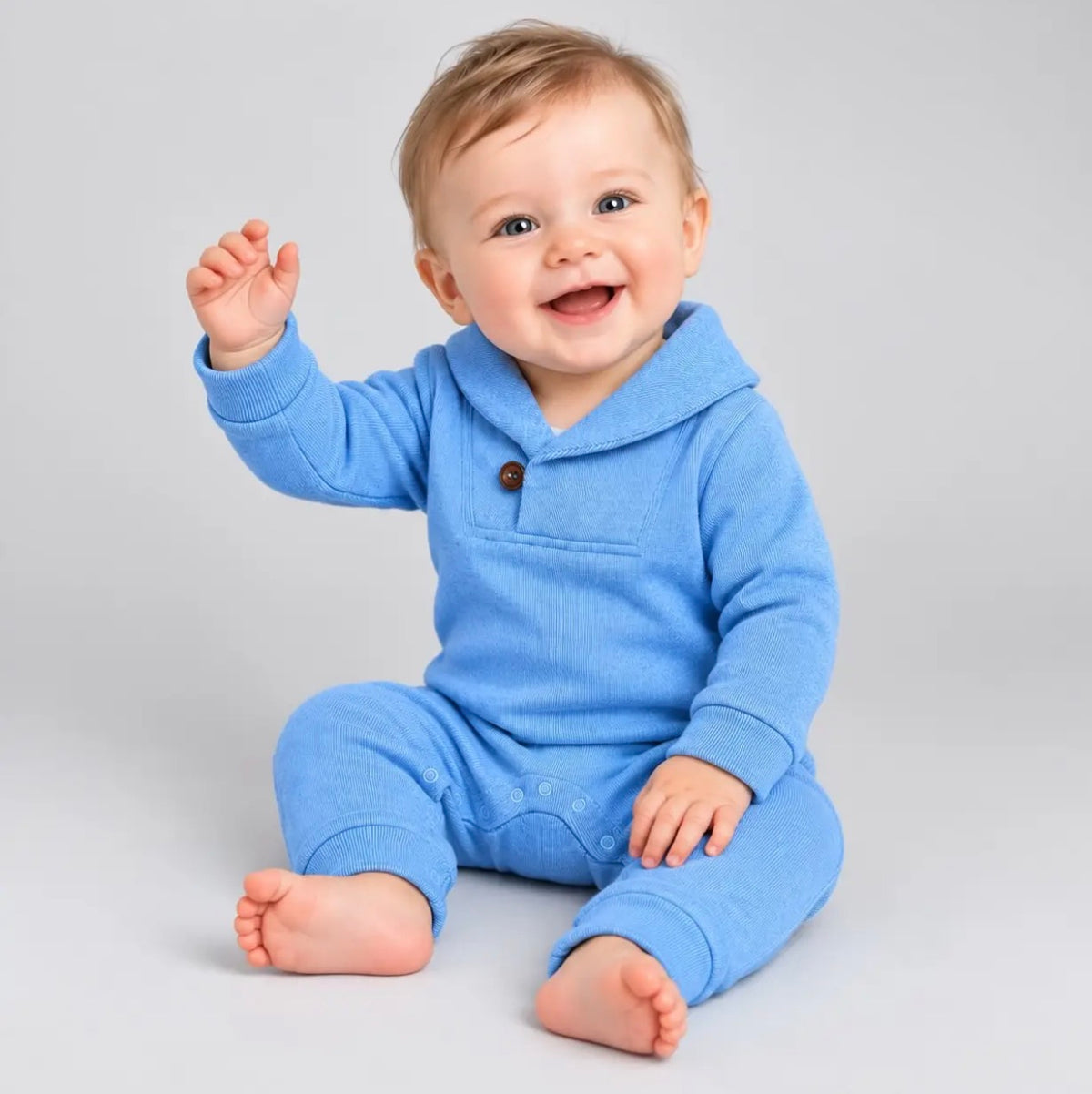 Baby knit romper