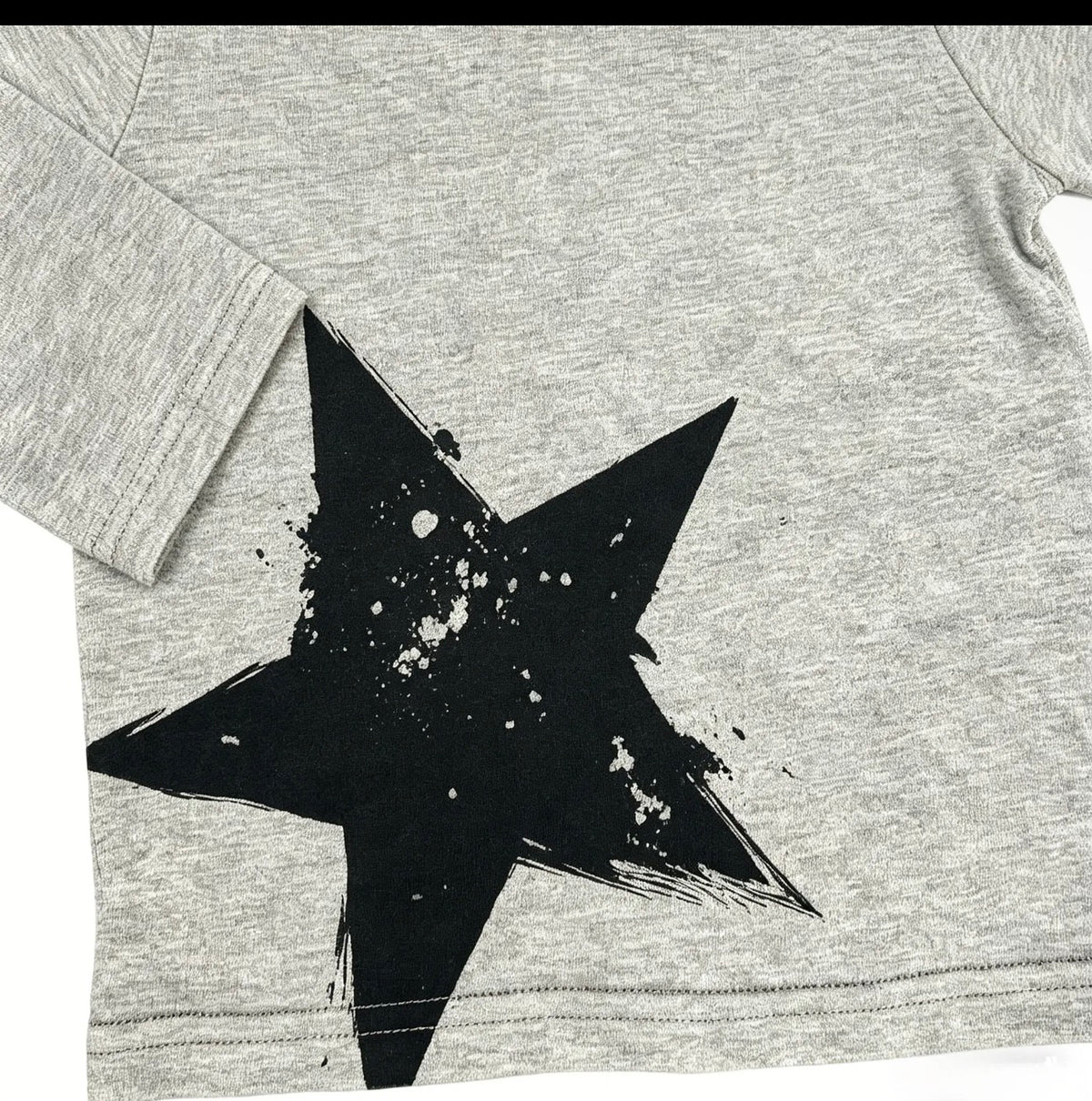Gray- Star Boy long sleeve outfit
