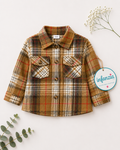 Brown Plaid Button Up Shirt
