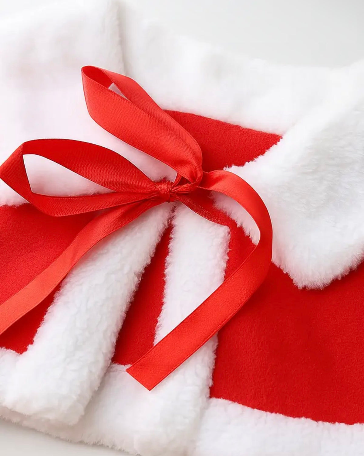 Red-White 3 piece girl Santa outfit