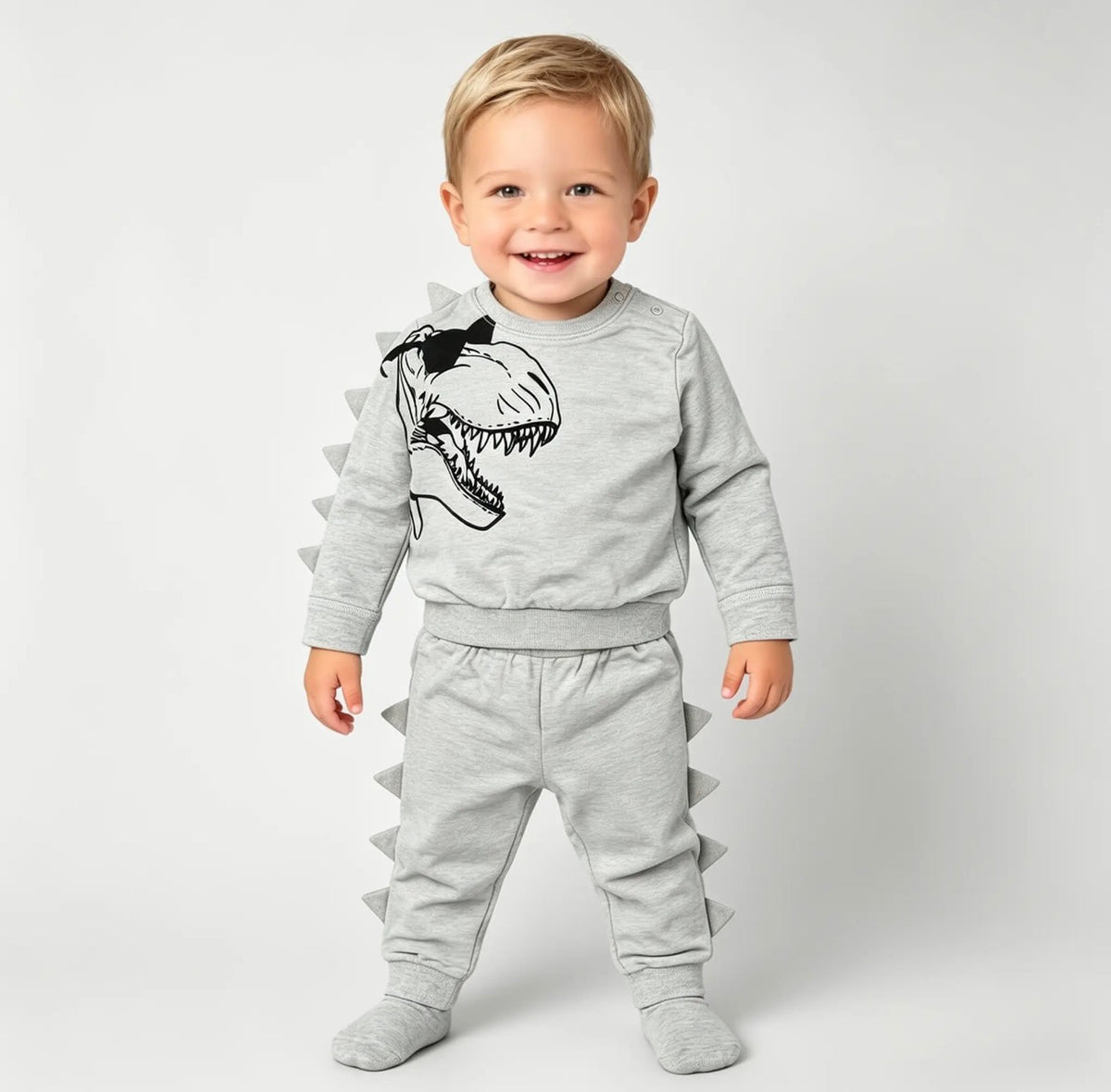 Gray Dino- boy outfit
