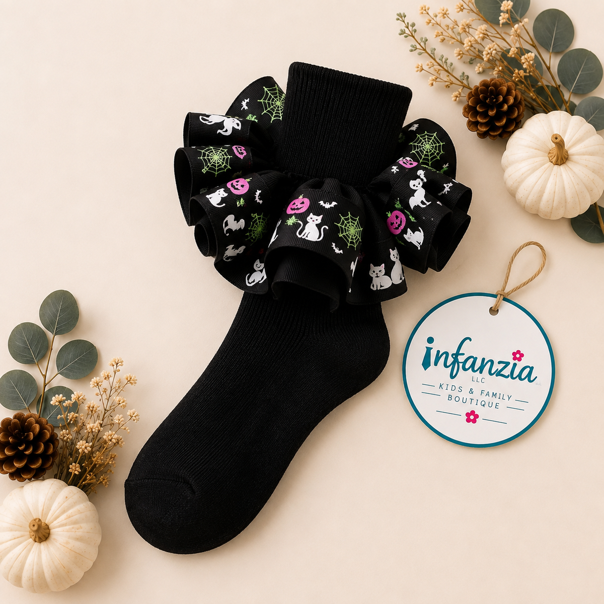 Halloween socks for little girls
