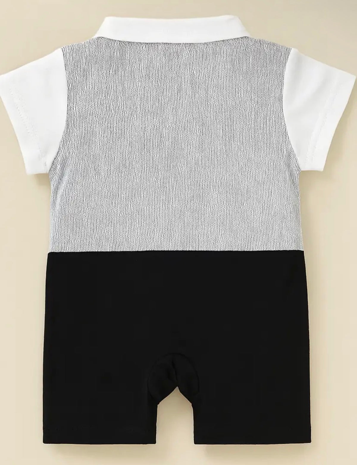 Baby Boy Tuxedo Romper