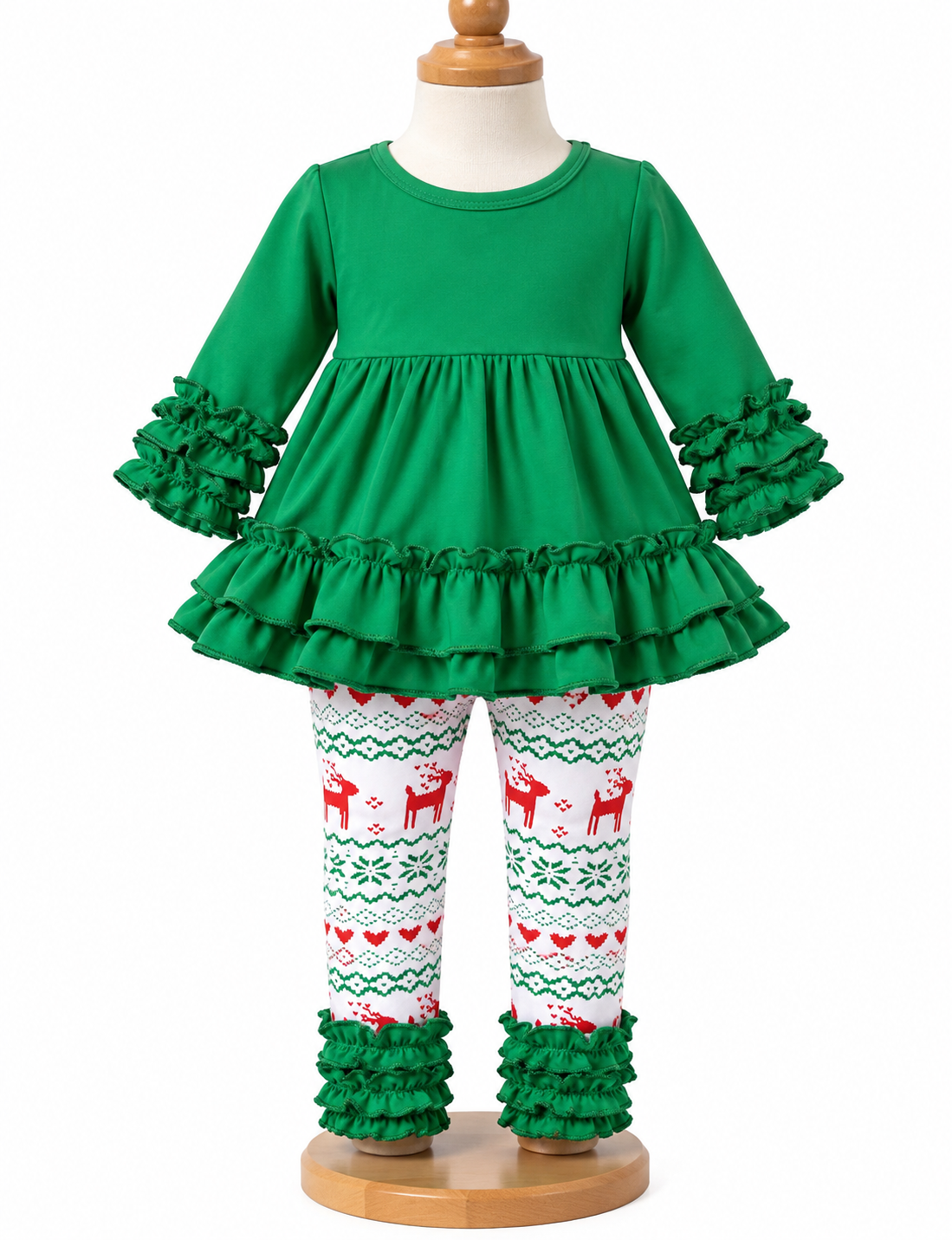 Green- 2 piece girl outfit