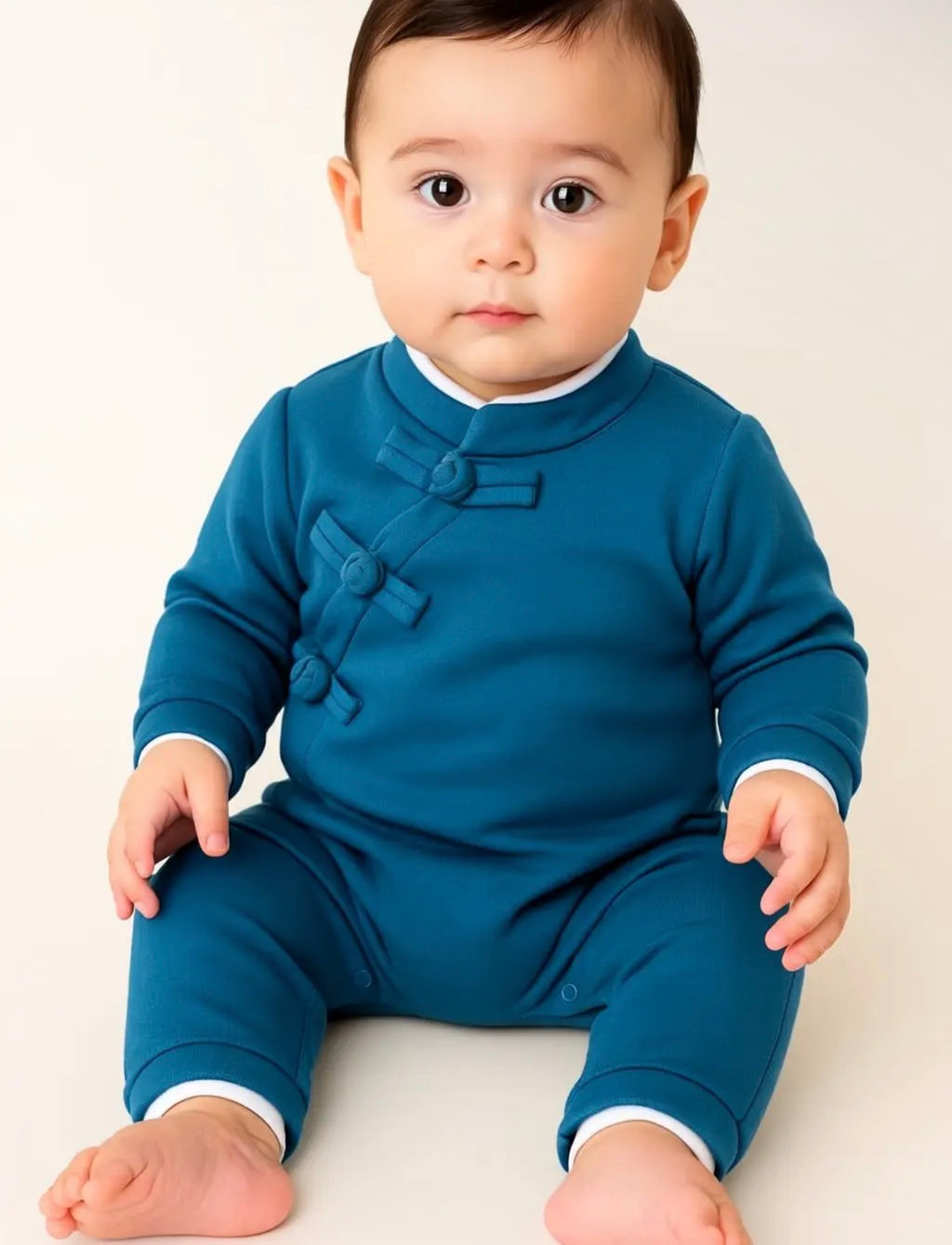 Blue- Baby Boy Romper