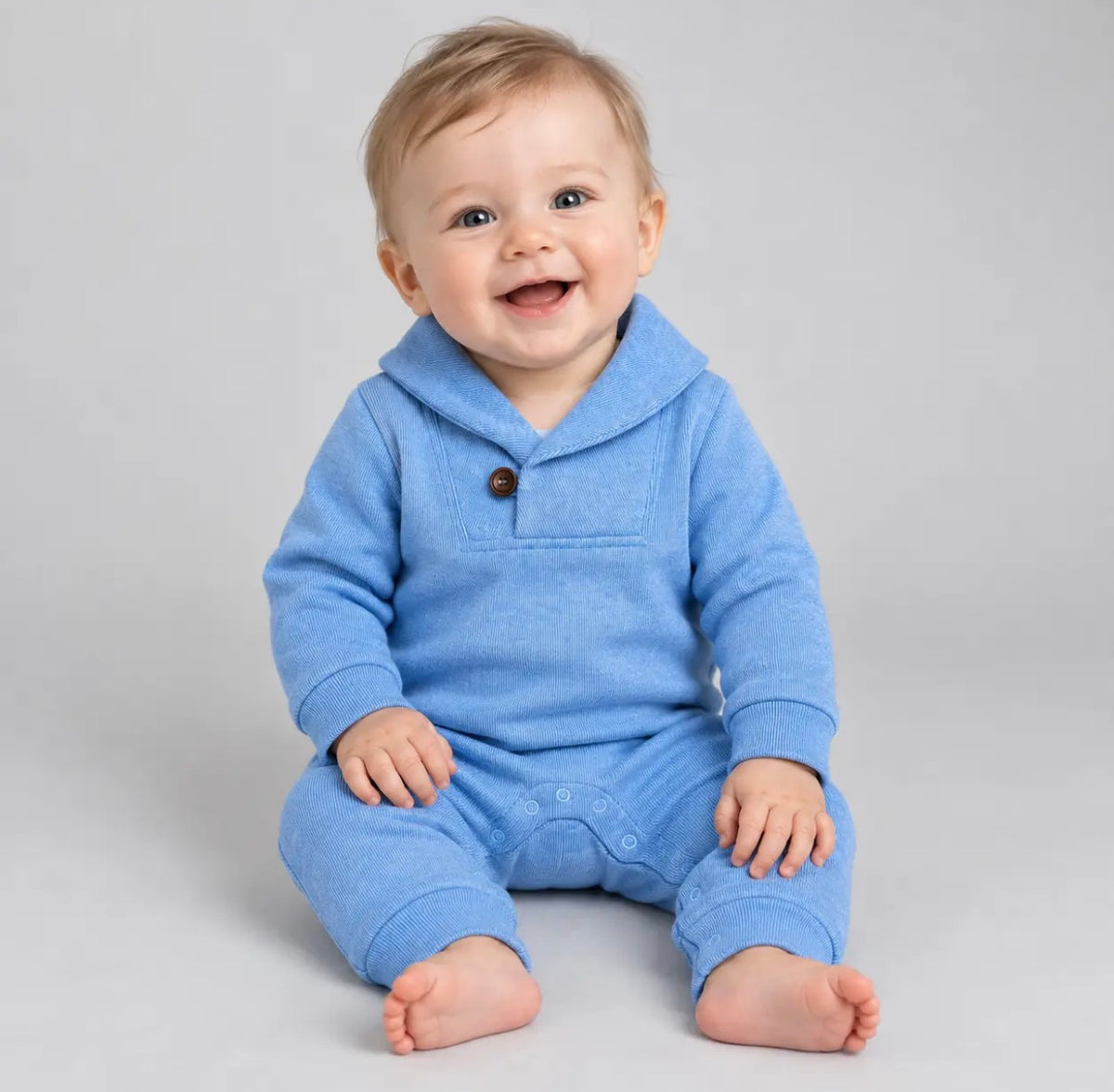 Baby knit romper