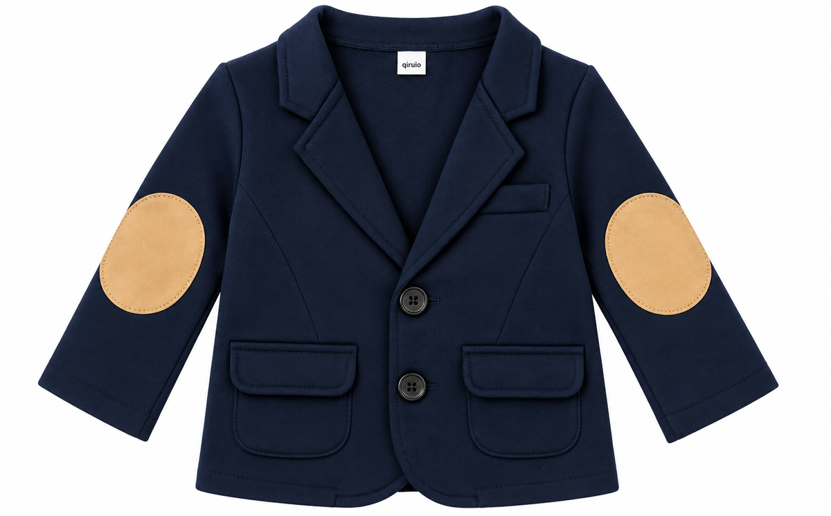 Navy Blue baby boy party Romper outfit