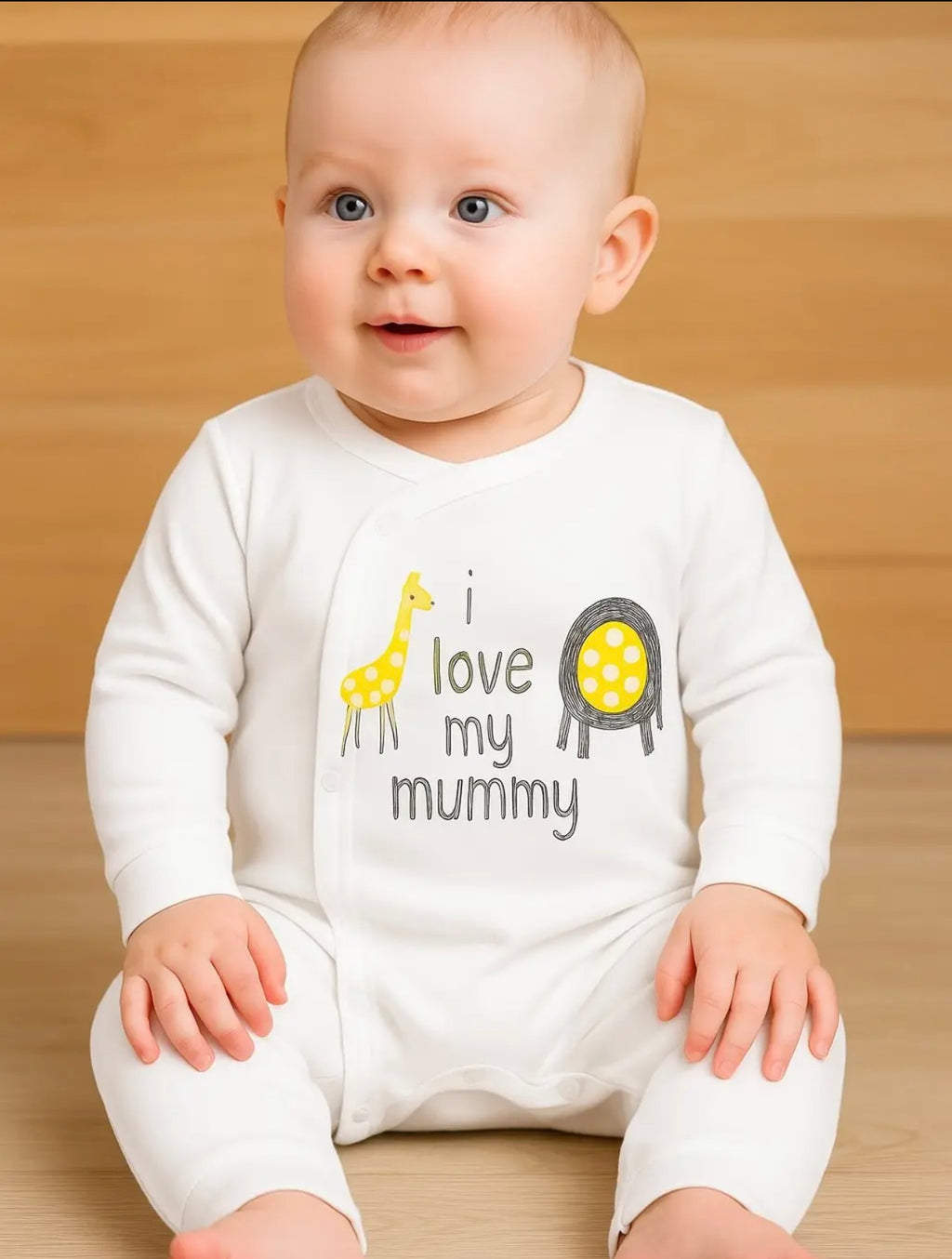 White- baby romper