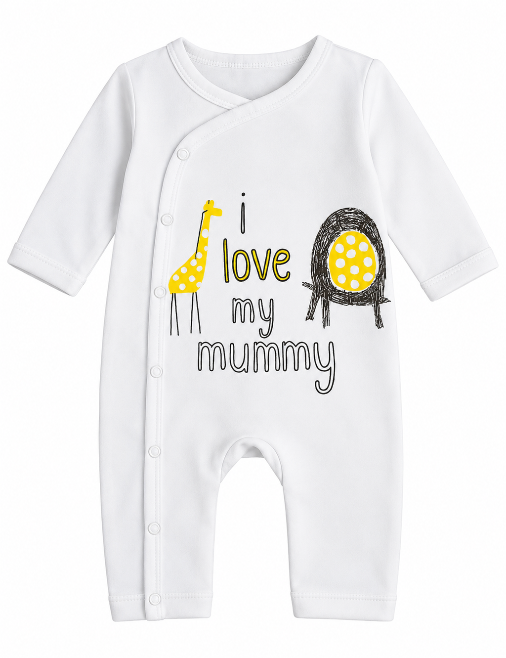 White- baby romper