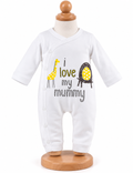 White- baby romper